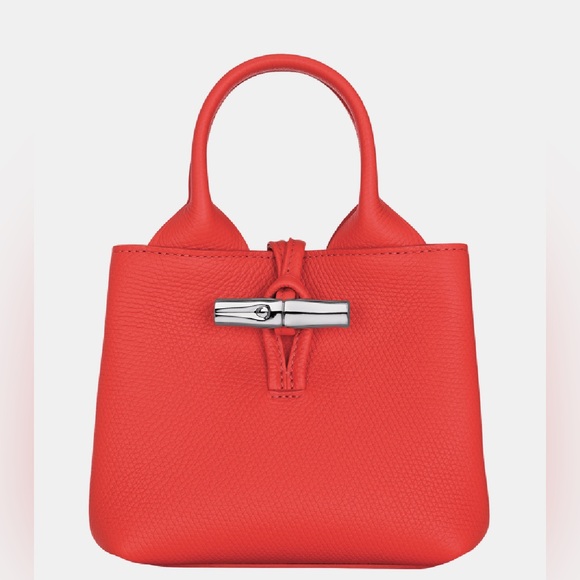 Longchamp Handbags - Brand new! $690 Longchamp Le Roseau XS red leather bag